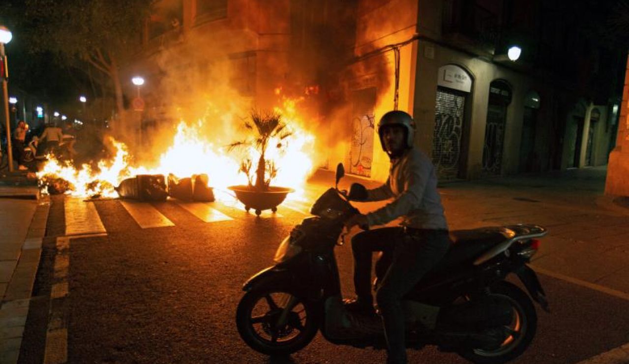 Barricada en Barcelona Barricada en Barcelona