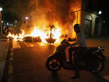 Barricada en Barcelona Barricada en Barcelona