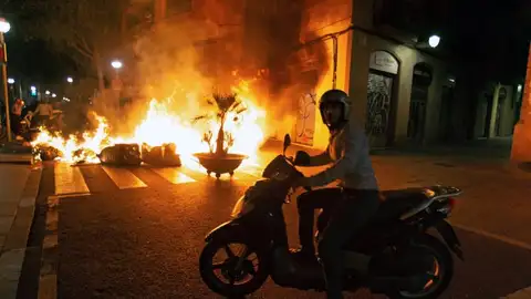 Barricada en Barcelona Barricada en Barcelona