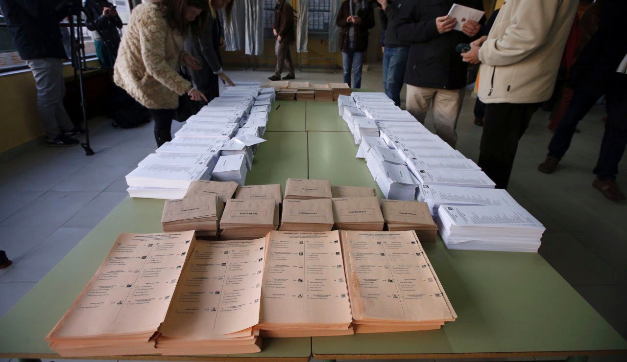 Papeletas preparadas para las elecciones