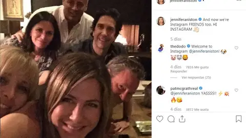 La reunión de 'Friends' La reunión de 'Friends'