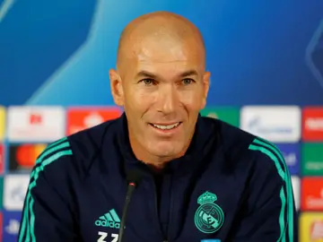 Zinedine Zidane, en rueda de prensa Zinedine Zidane, en rueda de prensa