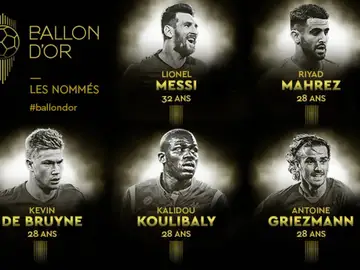 Nominados al Balón de Oro Nominados al Balón de Oro