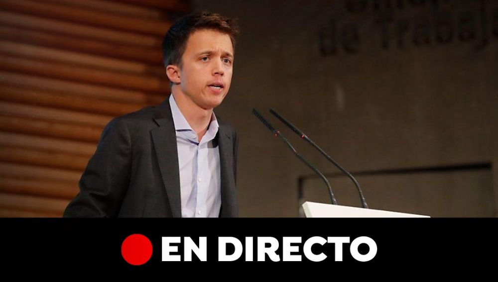 Sigue la entrevista a Íñigo Errejón hoy, en directo. Última hora de las elecciones generales 2019 y las últimas encuestas electorales del 10-N.