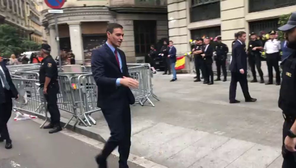 Sánchez llega a Barcelona