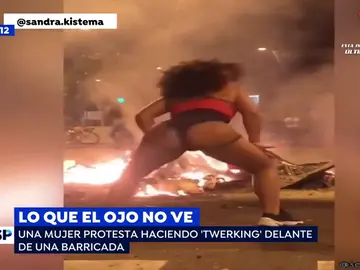 'Twerking' para protestar. 'Twerking' para protestar.