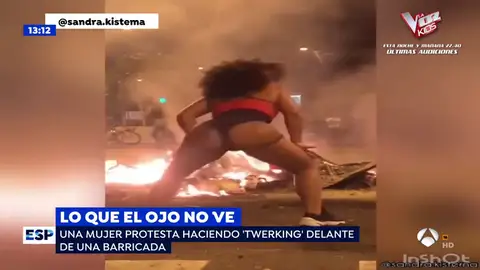 'Twerking' para protestar. twerking
