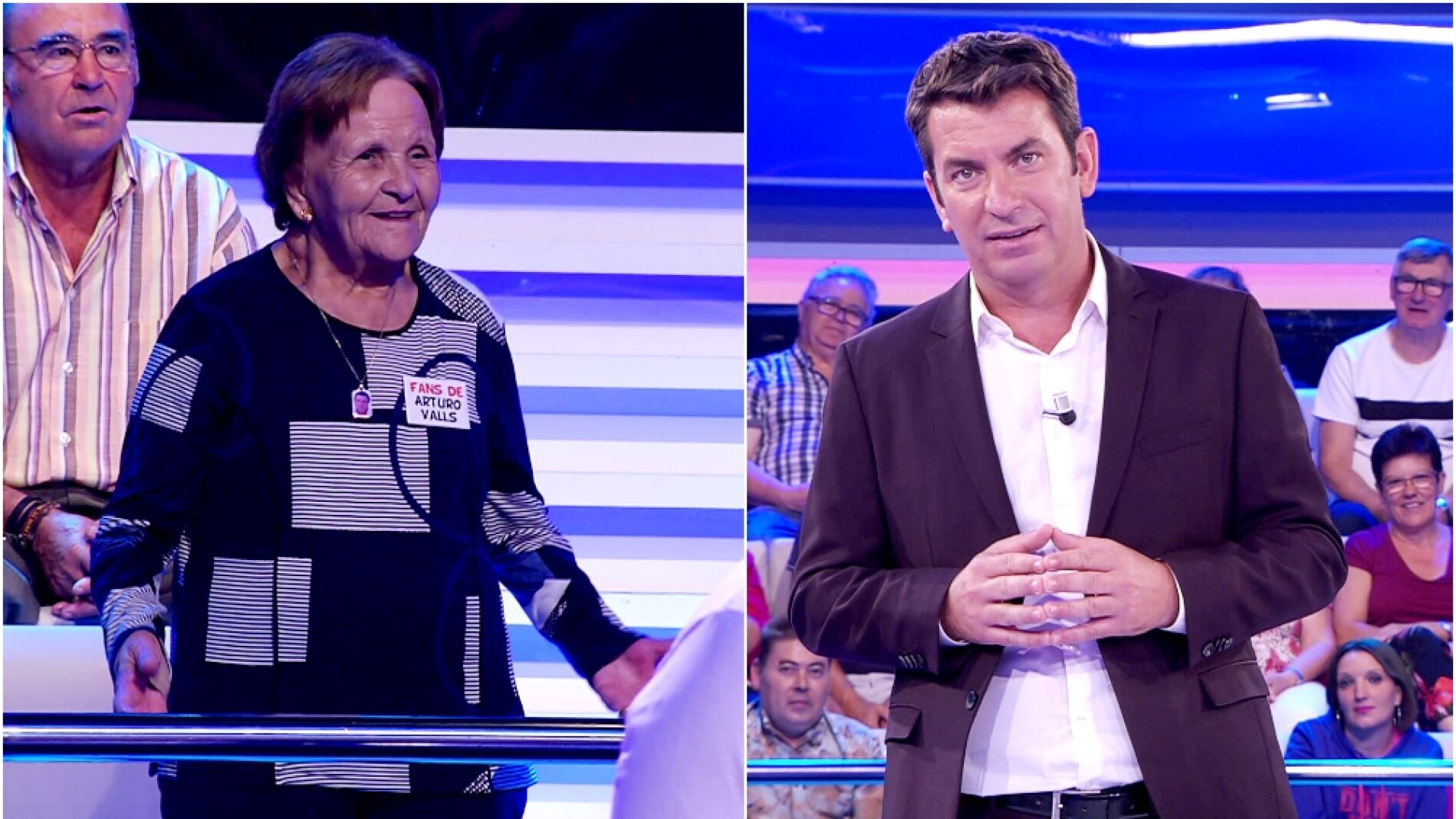 Arturo Valls y Palmira Gog&oacute; desmienten en '&iexcl;Ahora caigo!' un escandaloso rumor