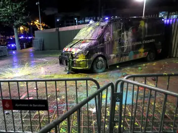 Ataque a un furgón de los Mossos Ataque a un furgón de los Mossos