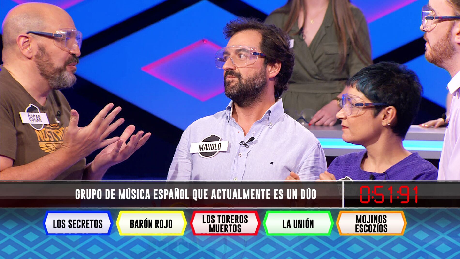 Un d&uacute;o musical espa&ntilde;ol pone en apuros a 'Los dispersos' en '&iexcl;Boom!'