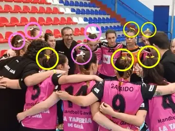 Las jugadoras del Handbol Gavà Las jugadoras del Handbol Gavà