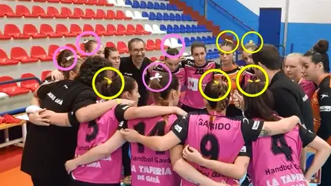 Las jugadoras del Handbol Gavà Las jugadoras del Handbol Gavà