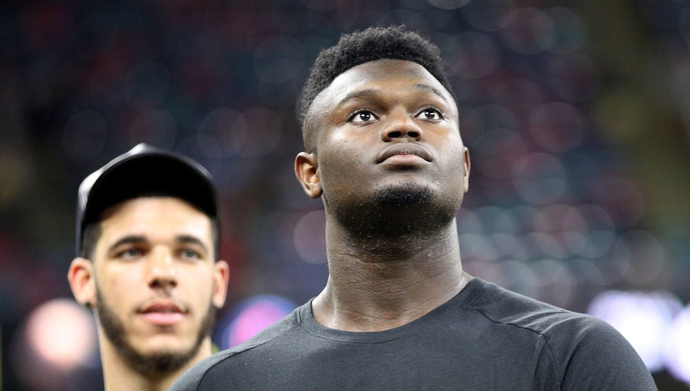 Zion Williamson en la cancha