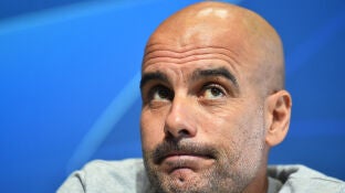 Pep Guardiola, en rueda de prensa