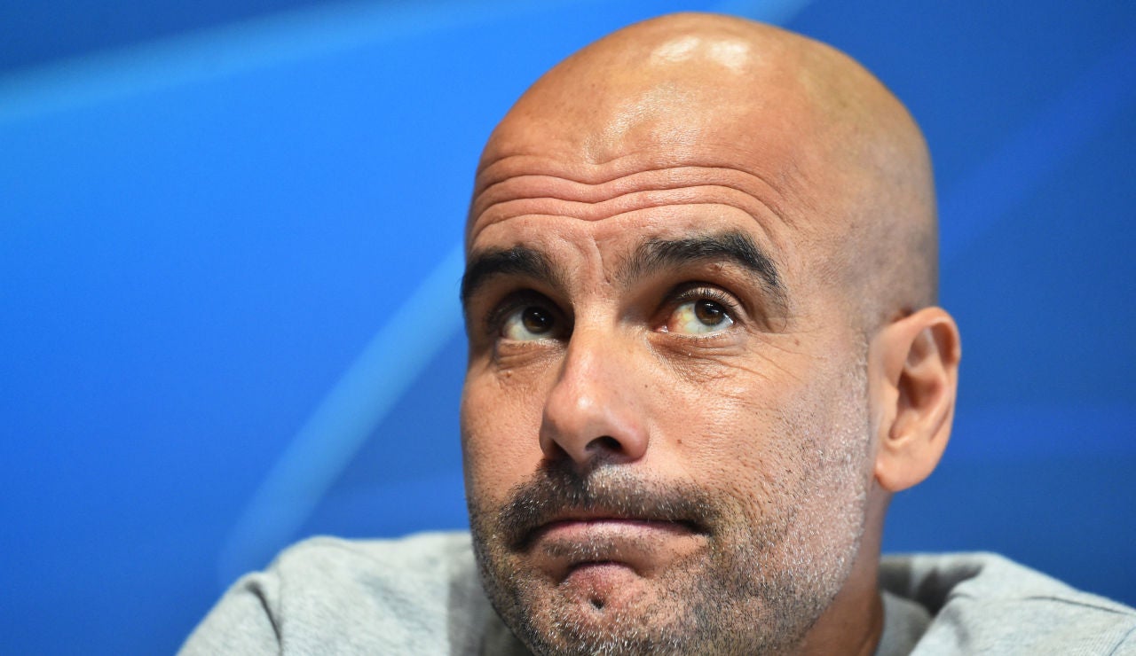 Pep Guardiola, en rueda de prensa Pep Guardiola, en rueda de prensa