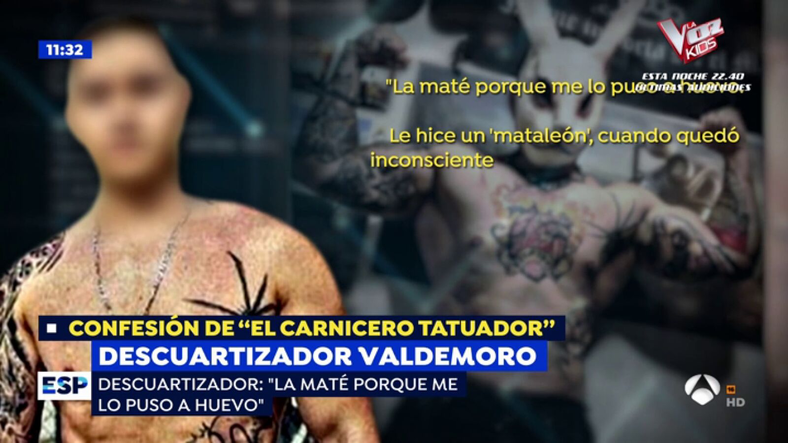 La declaración del 'carnicero tatuador' de Valdemoro: 