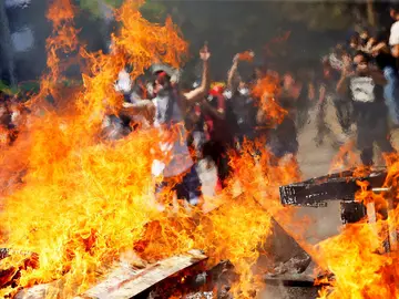 Nueva jornada de protestas en Santiago de Chile Nueva jornada de protestas en Santiago de Chile