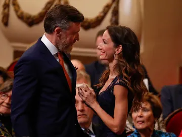 Telma Ortiz y su novio en los Premios Princesa de Asturias Telma Ortiz y su novio en los Premios Princesa de Asturias