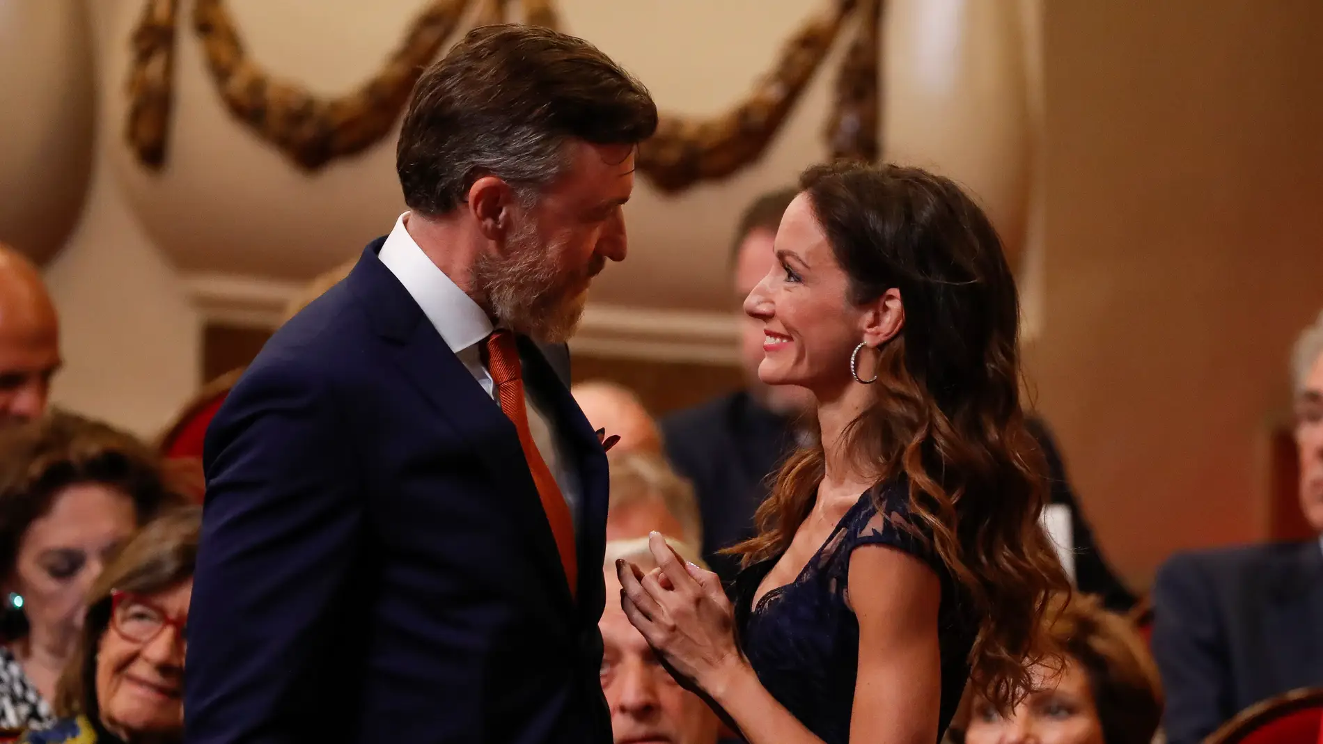 Telma Ortiz y su novio en los Premios Princesa de Asturias 
