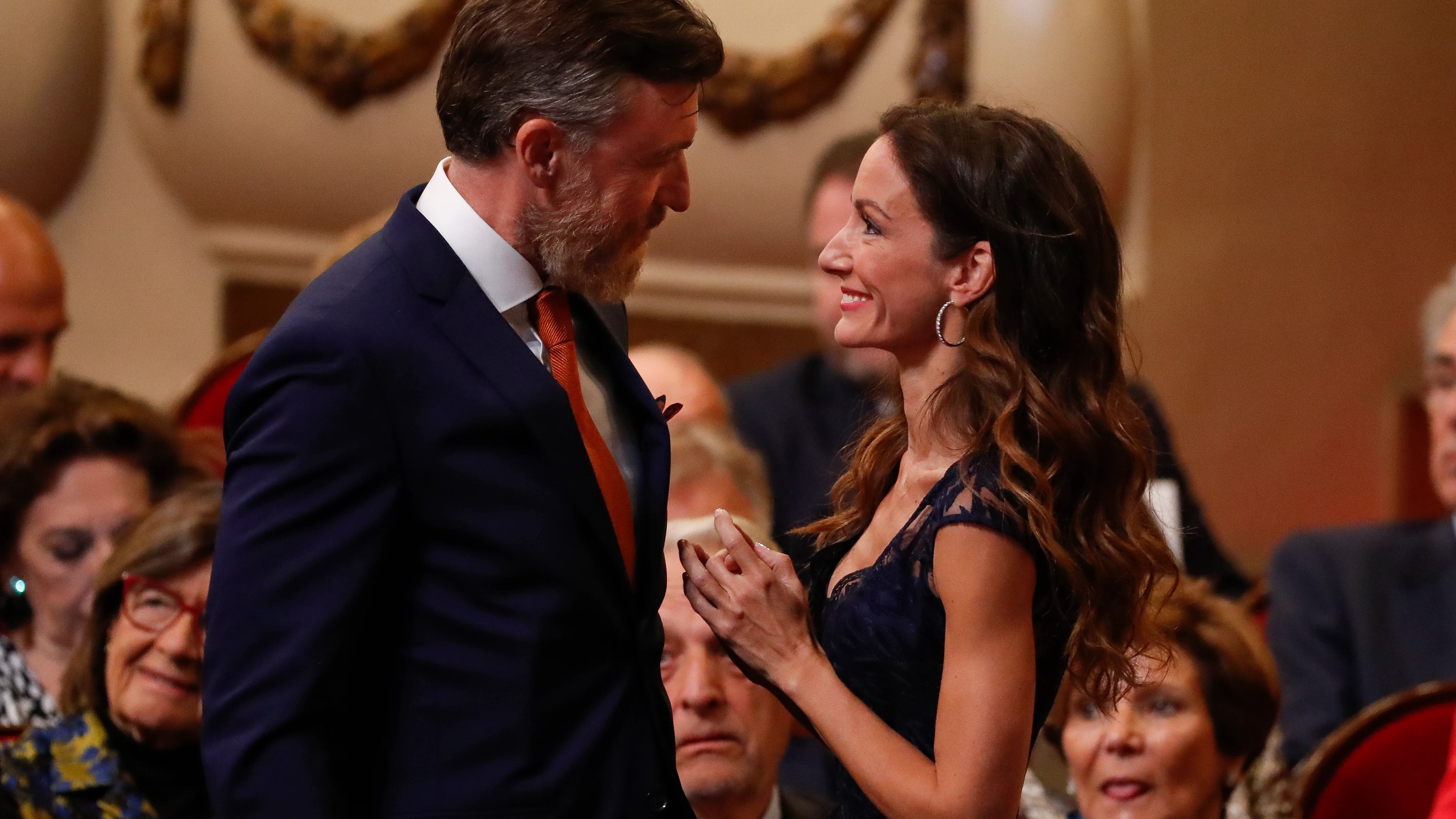 Telma Ortiz y su novio en los Premios Princesa de Asturias 
