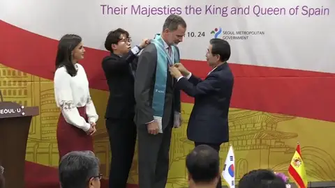 Los reyes, ciudadanos honorarios de Seúl Los reyes, ciudadanos honorarios de Seúl