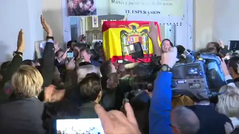 Misa por Franco en El Pardo con vivas al dictador Misa por Franco en El Pardo con vivas al dictador