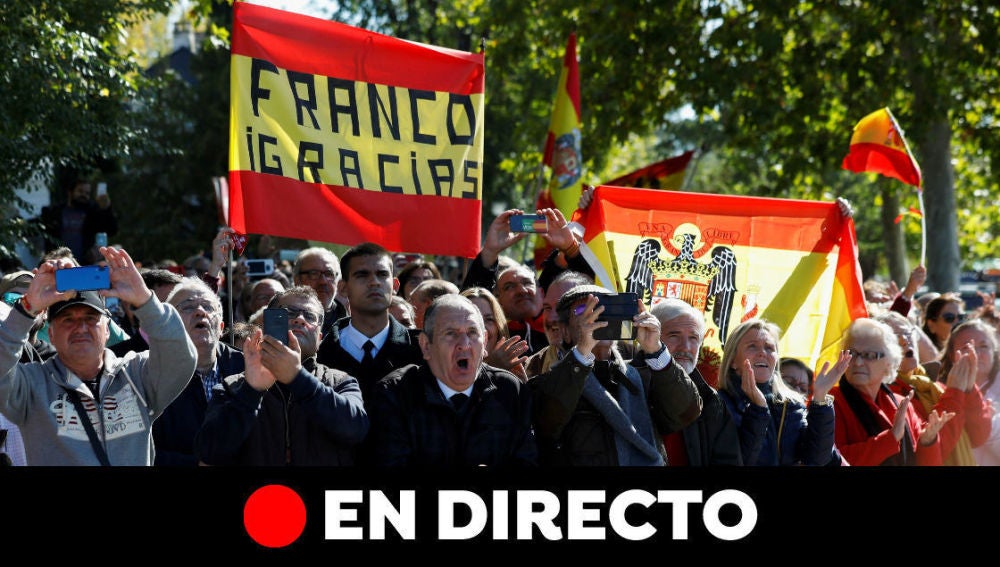Exhumación Franco: Última hora de la inhumación en Mingorrubio, en directo