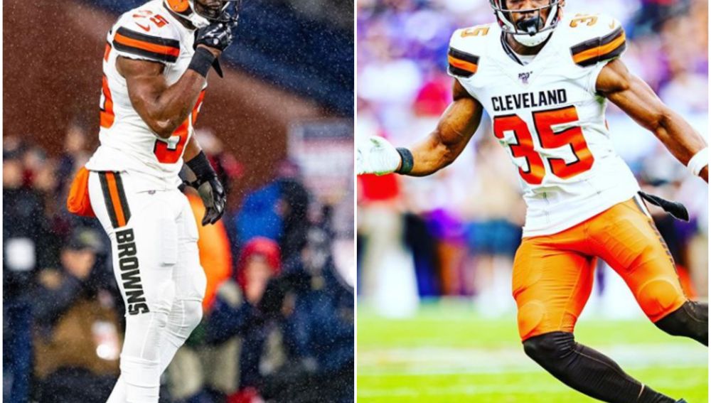 El jugador Whitehead con los Cleveland Browns