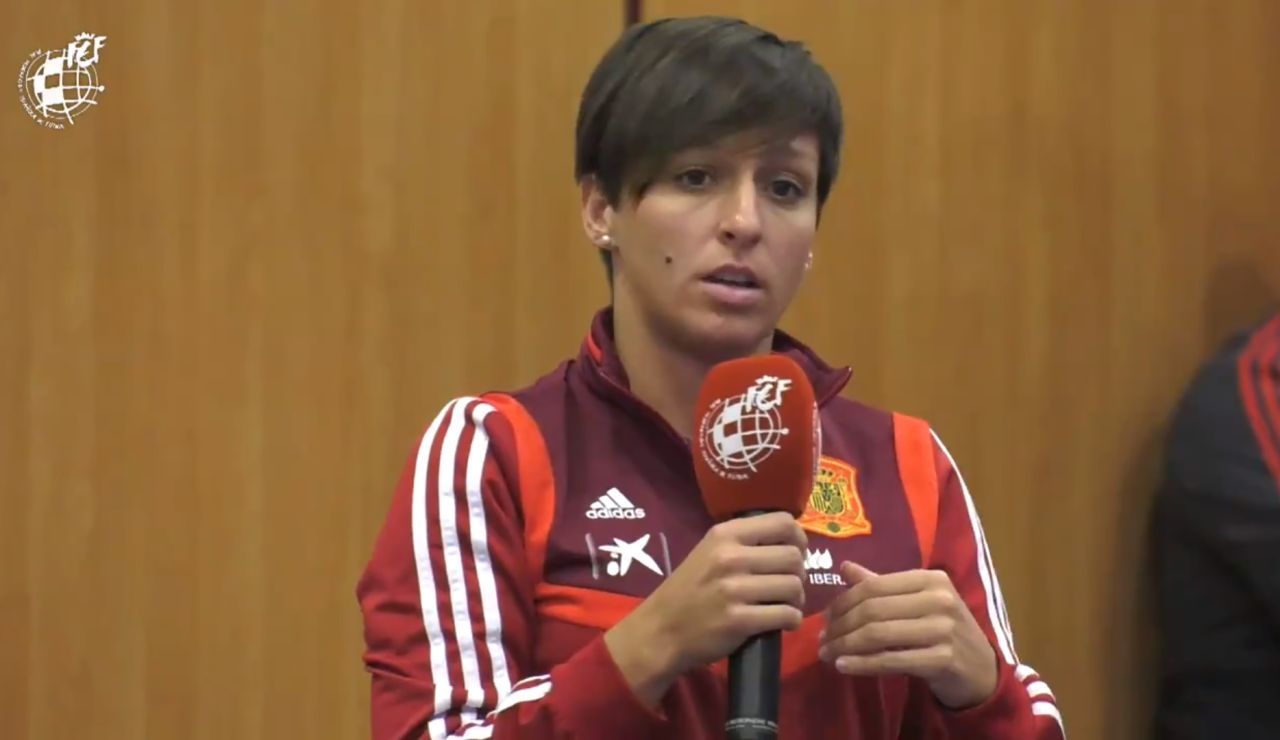 Marta Corredera, durante su intervención en Madrid Marta Corredera, durante su intervención en Madrid