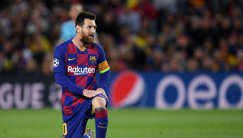 Leo Messi ante el Slavia de Praga