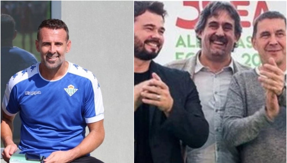Toni Doblas y la foto con Rufián y Otegi