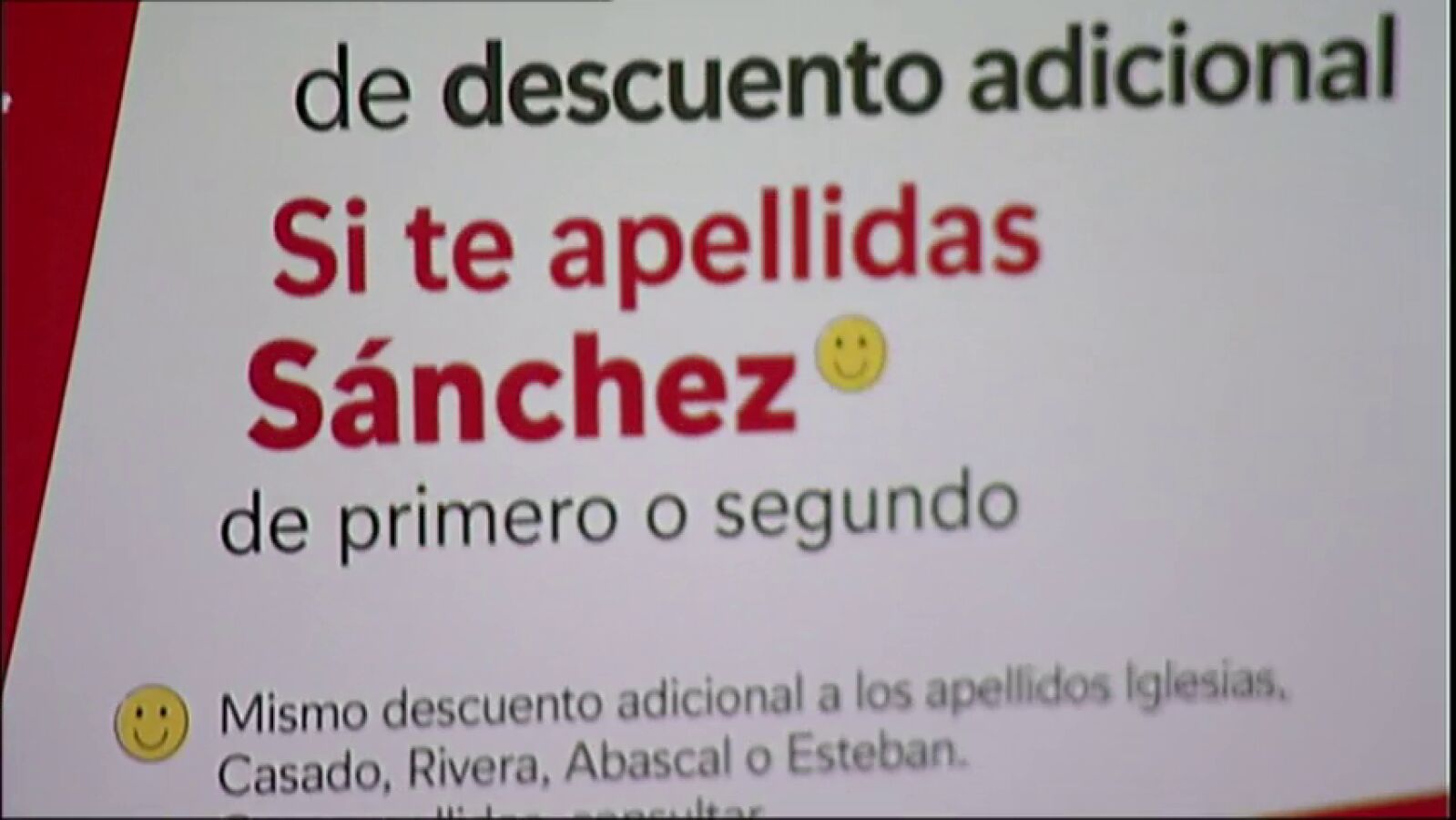 Una tienda de colchones hace descuentos a los que se llamen como los candidatos a las elecciones generales 2019