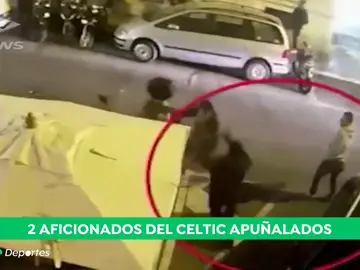 Un grupo de ultras de la Lazio apuñala a dos seguidores del Celtic de Glasgow Un grupo de ultras de la Lazio apuñala a dos seguidores del Celtic de Glasgow