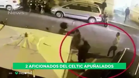 Un grupo de ultras de la Lazio apuñala a dos seguidores del Celtic de Glasgow Un grupo de ultras de la Lazio apuñala a dos seguidores del Celtic de Glasgow
