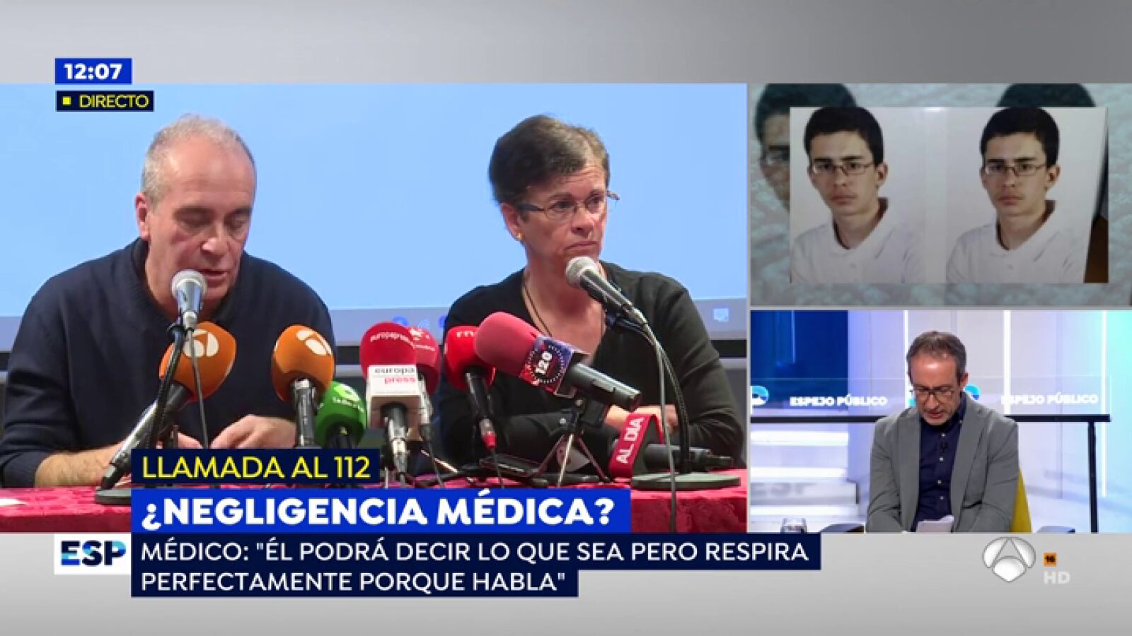 La sobrecogedora llamada al 112 del joven que murió asfixiado porque el médico no le creía