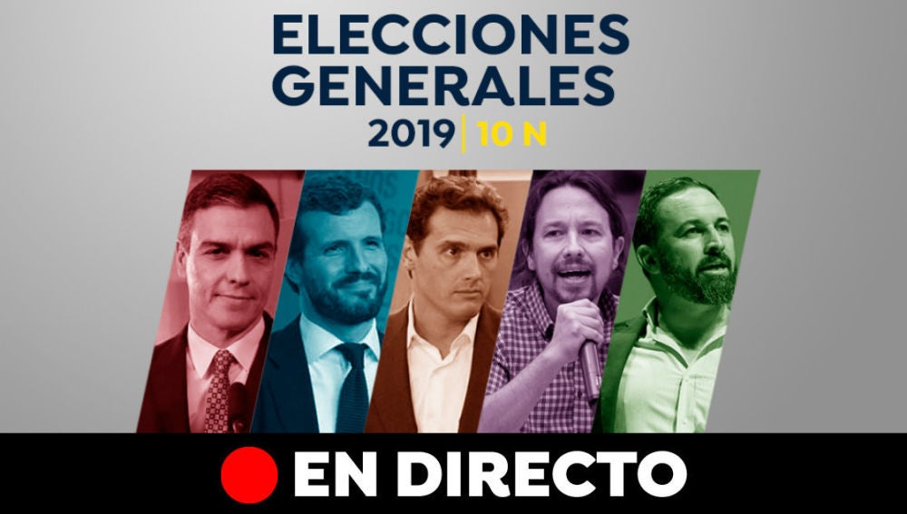Elecciones generales 2019: Campaña electoral, candidatos y encuestas de las elecciones generales del 10-N, en directo