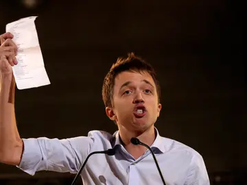Íñigo Errejón durante el acto de cierre de campaña de Más País Íñigo Errejón durante el acto de cierre de campaña de Más País