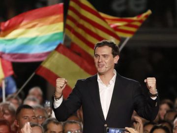 Albert Rivera, en el cierre de campaña de Ciudadanos. 