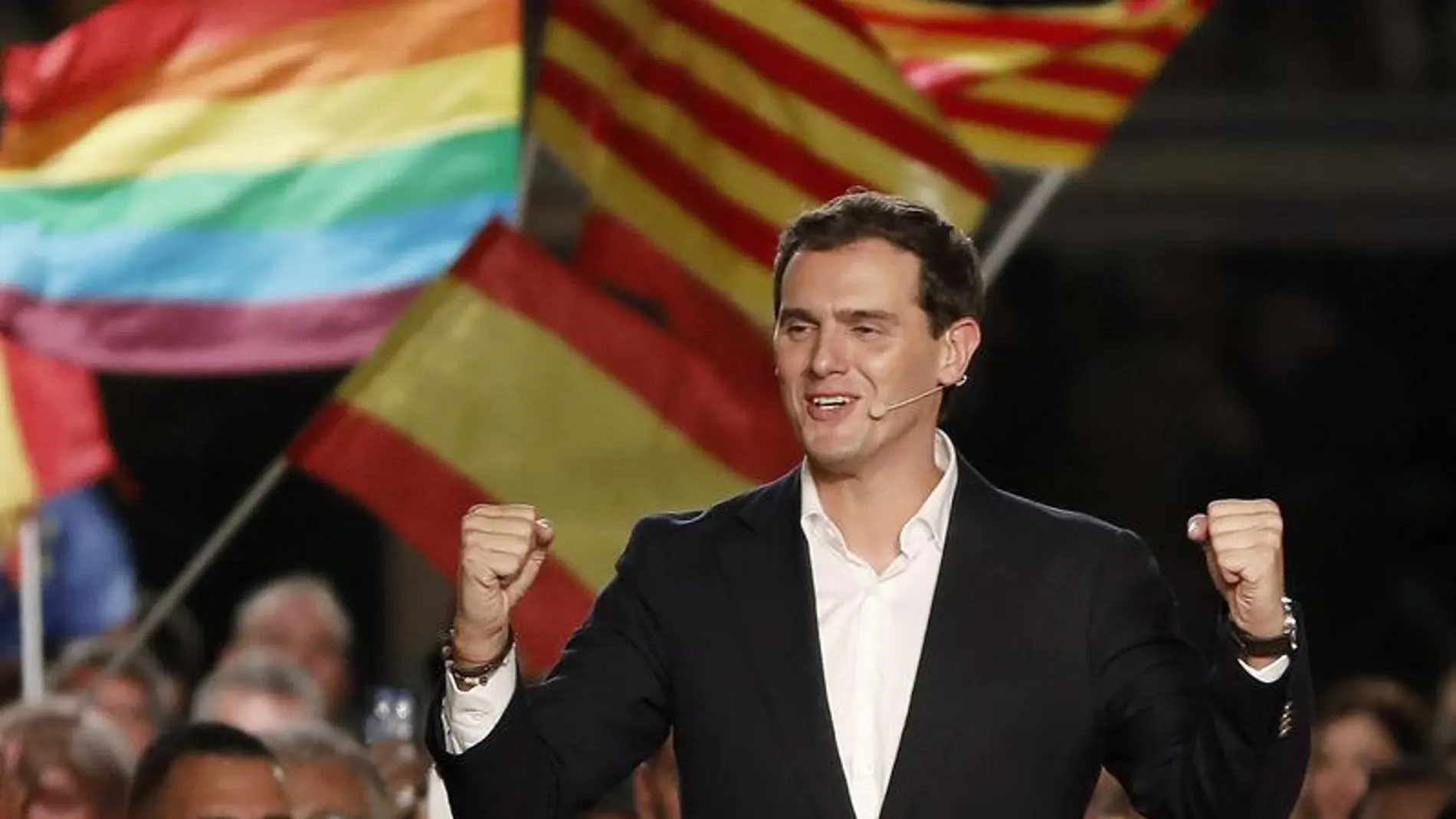 Albert Rivera, en el cierre de campaña de Ciudadanos. Albert Rivera, en el cierre de campaña de Ciudadanos.
