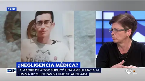 La madre de Aitor, el joven que suplicó una ambulancia La madre de Aitor, el joven que suplicó una ambulancia