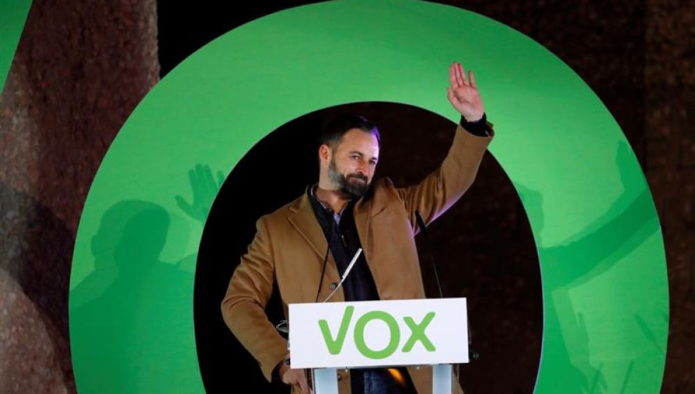 El líder de Vox, Santiago Abascal