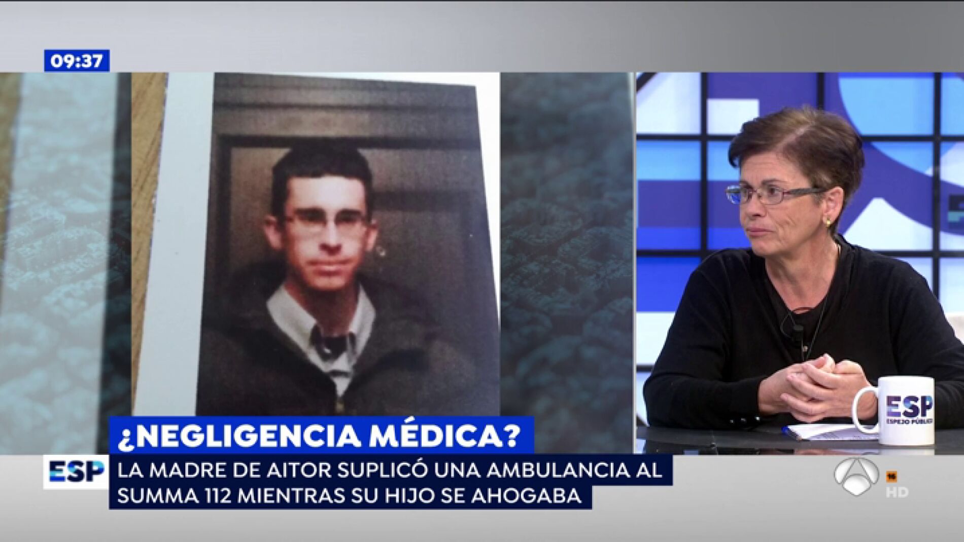 La madre de Aitor suplicaba una ambulancia