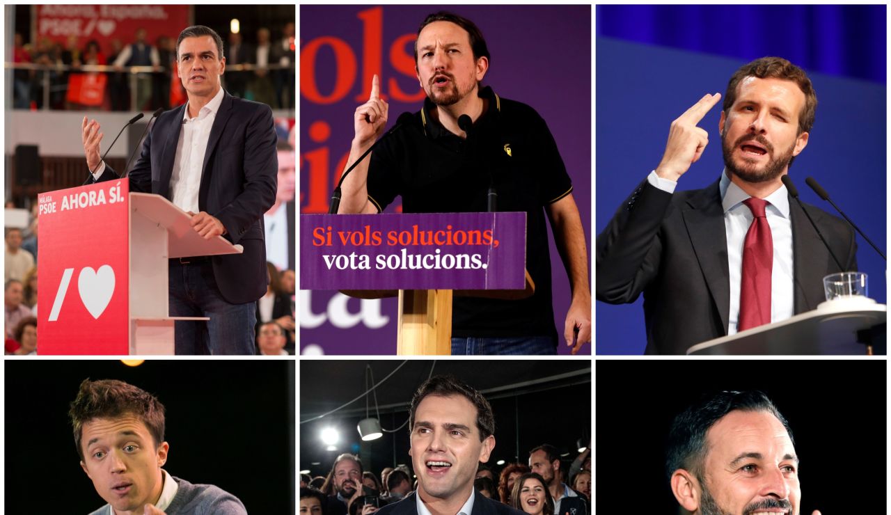 Los seis candidatos a la presidencia del Gobierno Los seis candidatos a la presidencia del Gobierno