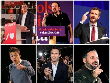 Los seis candidatos a la presidencia del Gobierno Los seis candidatos a la presidencia del Gobierno