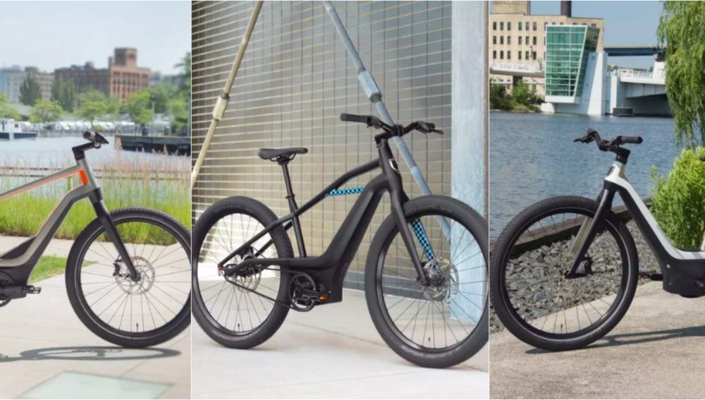 Los tres prototipos de las bicicletas eléctricas de Harley-Davidson