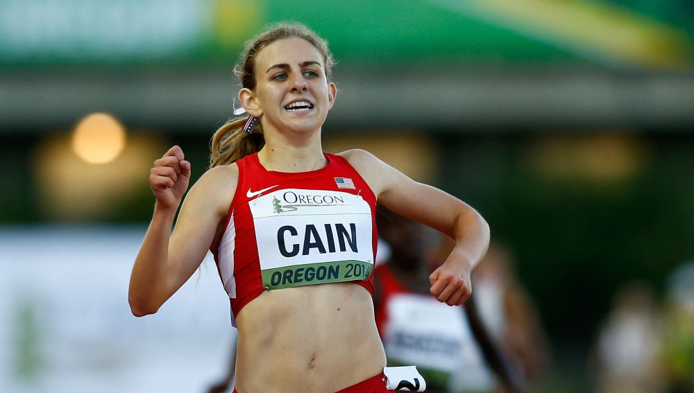 Mary Cain durante una competición