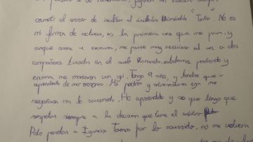 La carta de Sergio al colegio de árbitros