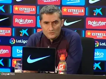 Valverde en sala de prensa Valverde en sala de prensa
