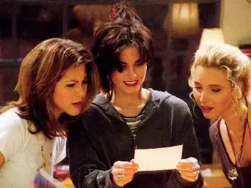 Rachel, Monica y Phoebe en 'Friends' Rachel, Monica y Phoebe en 'Friends'
