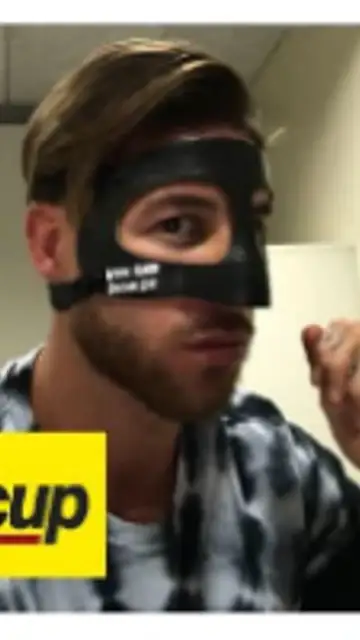 Segio Ramos representando a la CUP Segio Ramos representando a la CUP